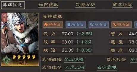 三国志战略版s2马超最强战法推荐 s2马超武将及战法配置