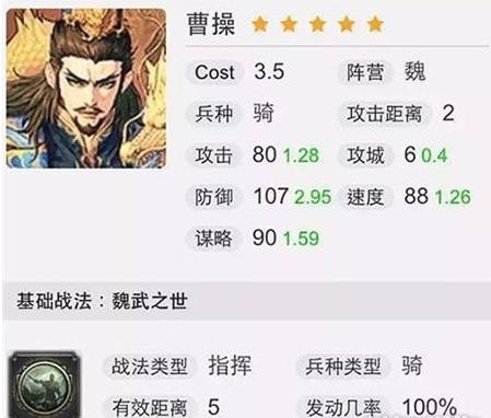 率土之滨曹操战法学什么好 曹操怎么配将