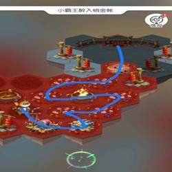小浣熊百将传小霸王醉入销金帐攻略 小霸王醉入销金帐通关路线图