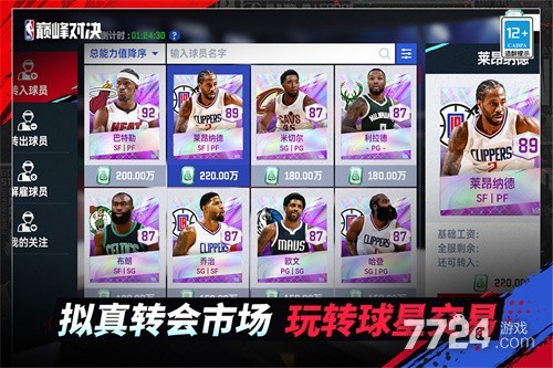 NBA巅峰对决